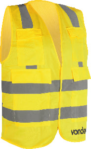 Colete Refletivo SEM BOLSO LARANJA/AMARELO VONDER - C/Zipper