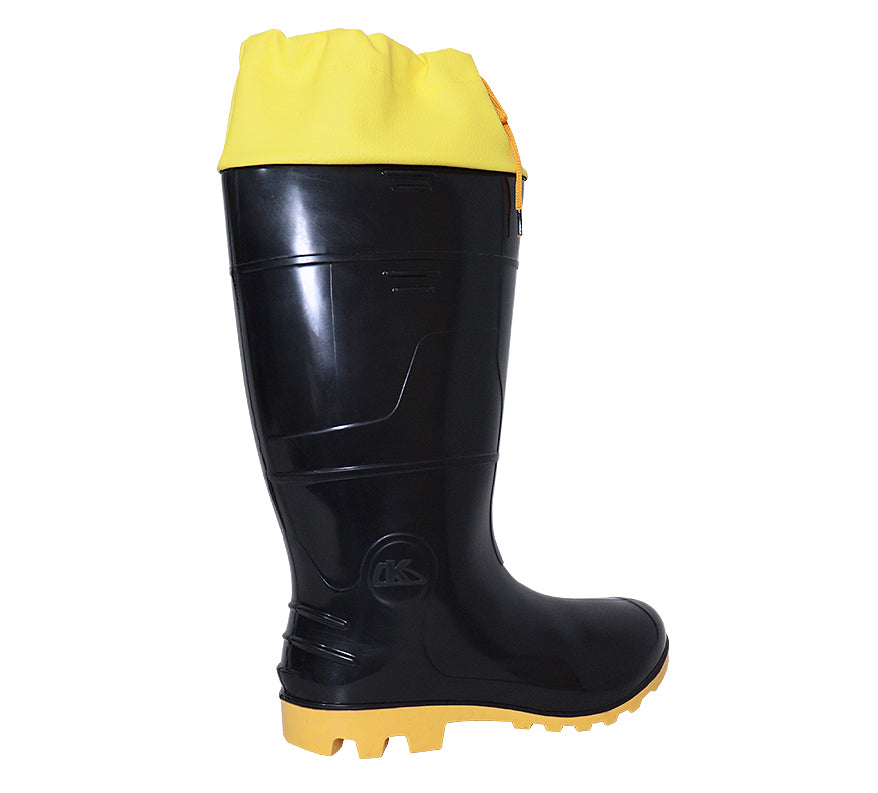 Bota PVC KADESH SAFETY BOOTS 33 CM + POLAINA CA 42149 - SEM FORRO