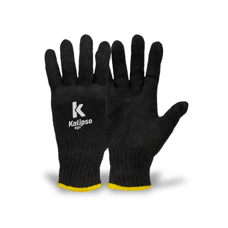 Luva Tricotada Preta Kalipso - C.A. 34491