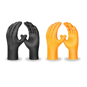 Luva nitrílica ambidestra sem talco, SENSIFLEX GRIP DANNY  - Caixa 50 un.