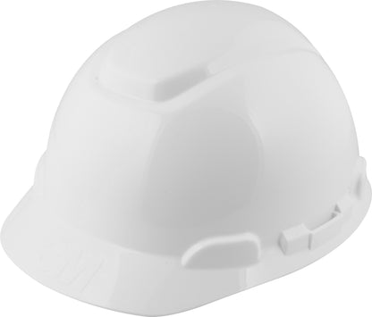Capacete branco, suspensão com ajuste fácil e jugular de tecido, aba frontal 3M C.A 29638