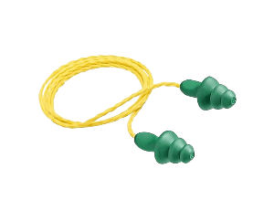Protetor auditivo tipo plug, de copolímero, com cordão em poliéster, 3M - C.A 9584