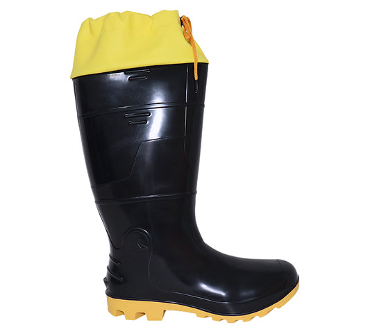 Bota PVC KADESH SAFETY BOOTS 33 CM + POLAINA CA 42149 - SEM FORRO