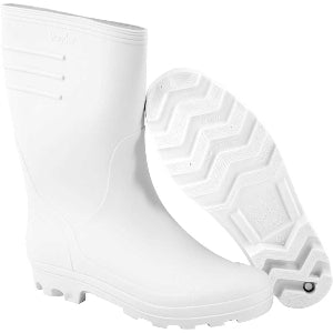 Bota de PVC branca, cano médio, com forro VONDER – C.A 43107