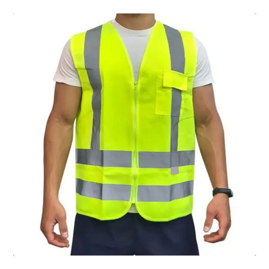 Colete Refletivo Jaqueta 01 Com Bolso Para Sinalização